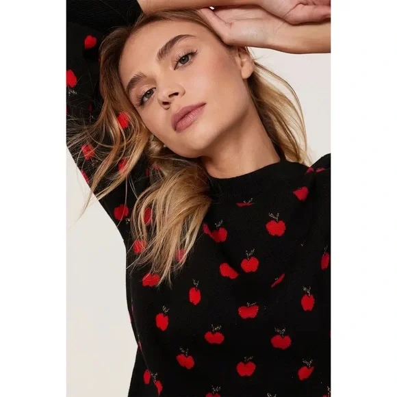 Kate Spade Apple Toss Sweater - Picture 3 of 13